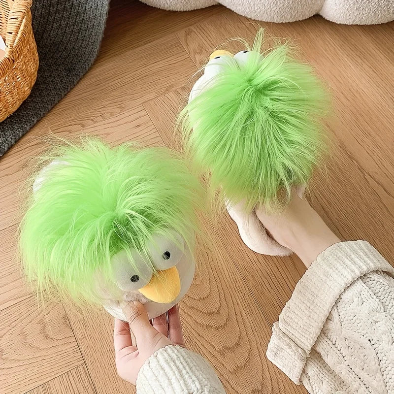 Unisex Novelty Spirit Guy Cotton Slippers Men Women Warm Anti Slip