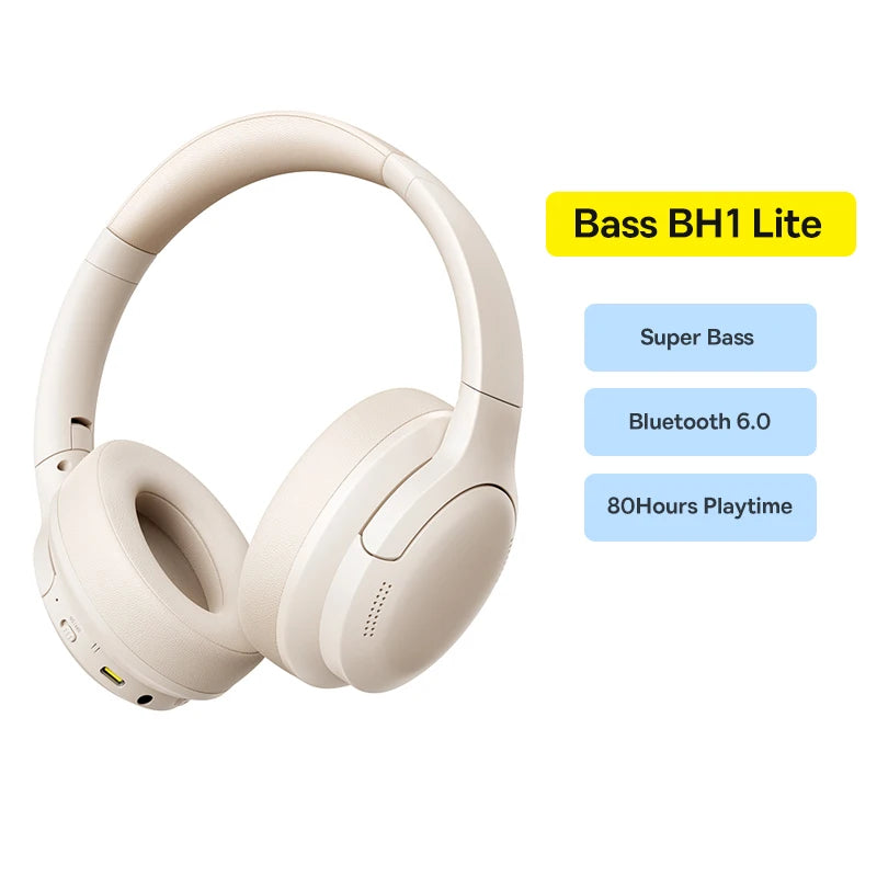 Baseus Wireless Headphones Bluetooth 5 3 HIFI Level Earphone Driver