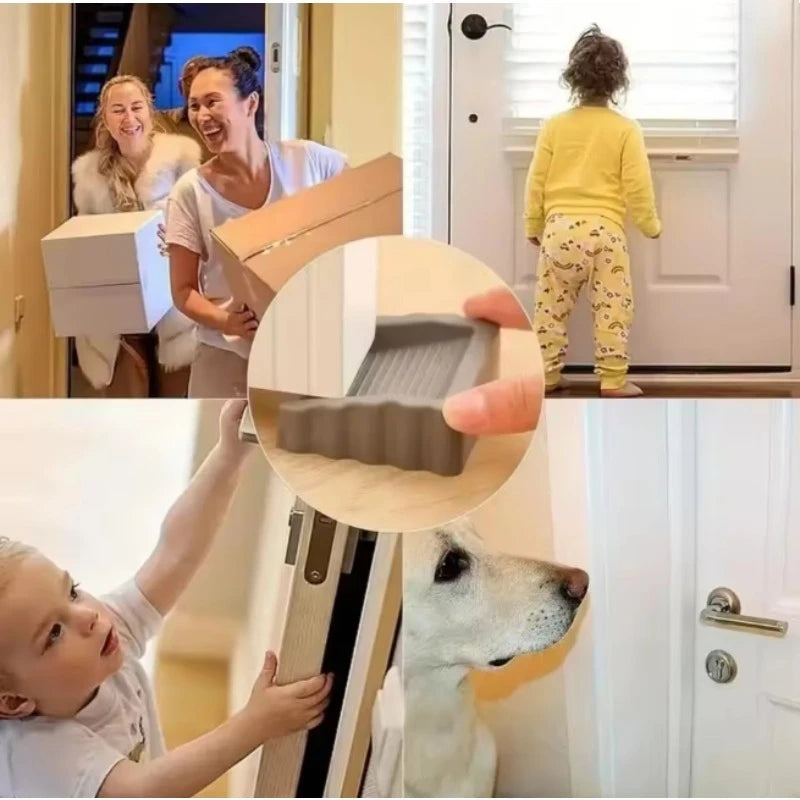 Anti-collision Door Stopper Reusable Safety Wedge Home Office
