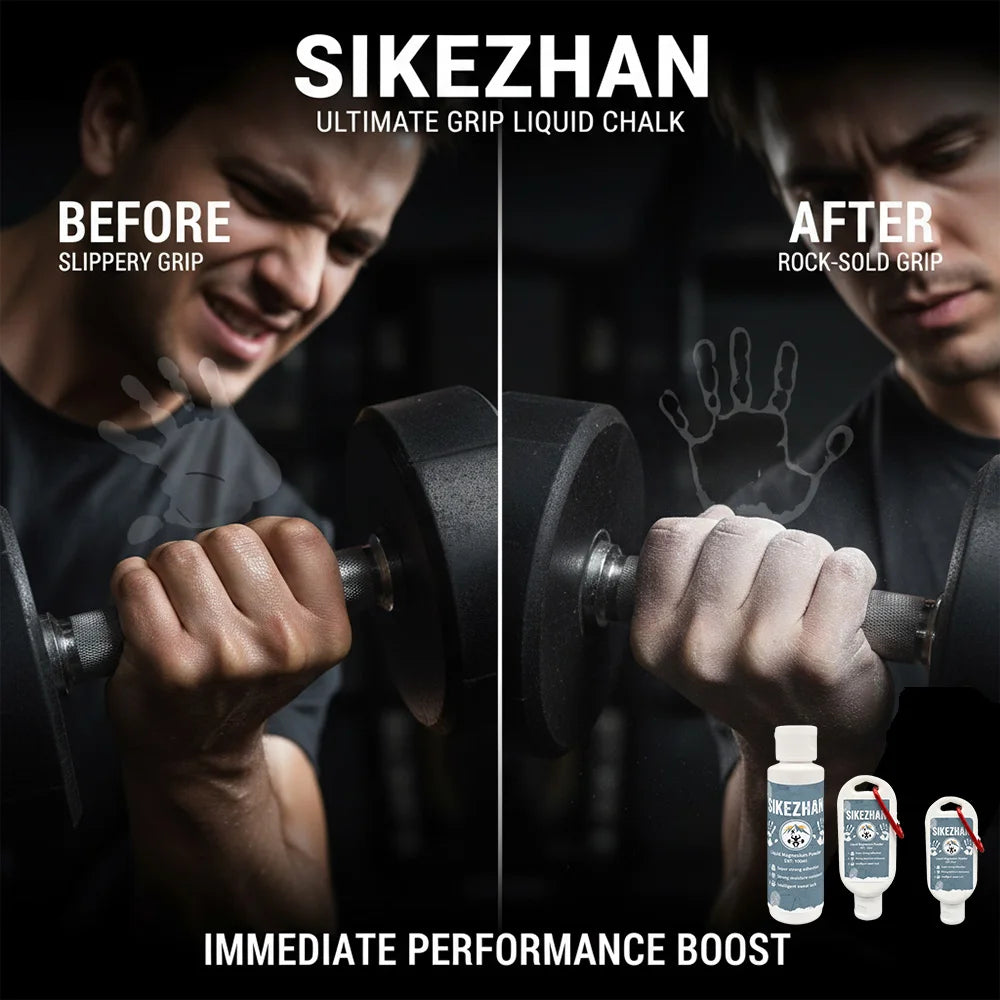 SIKEZHAN Liquid Chalk Non-Slip Magnesium Powder for Rock Climbing Powerlifting Bodybuilding Long Lasting Strong Grip Zpaxo