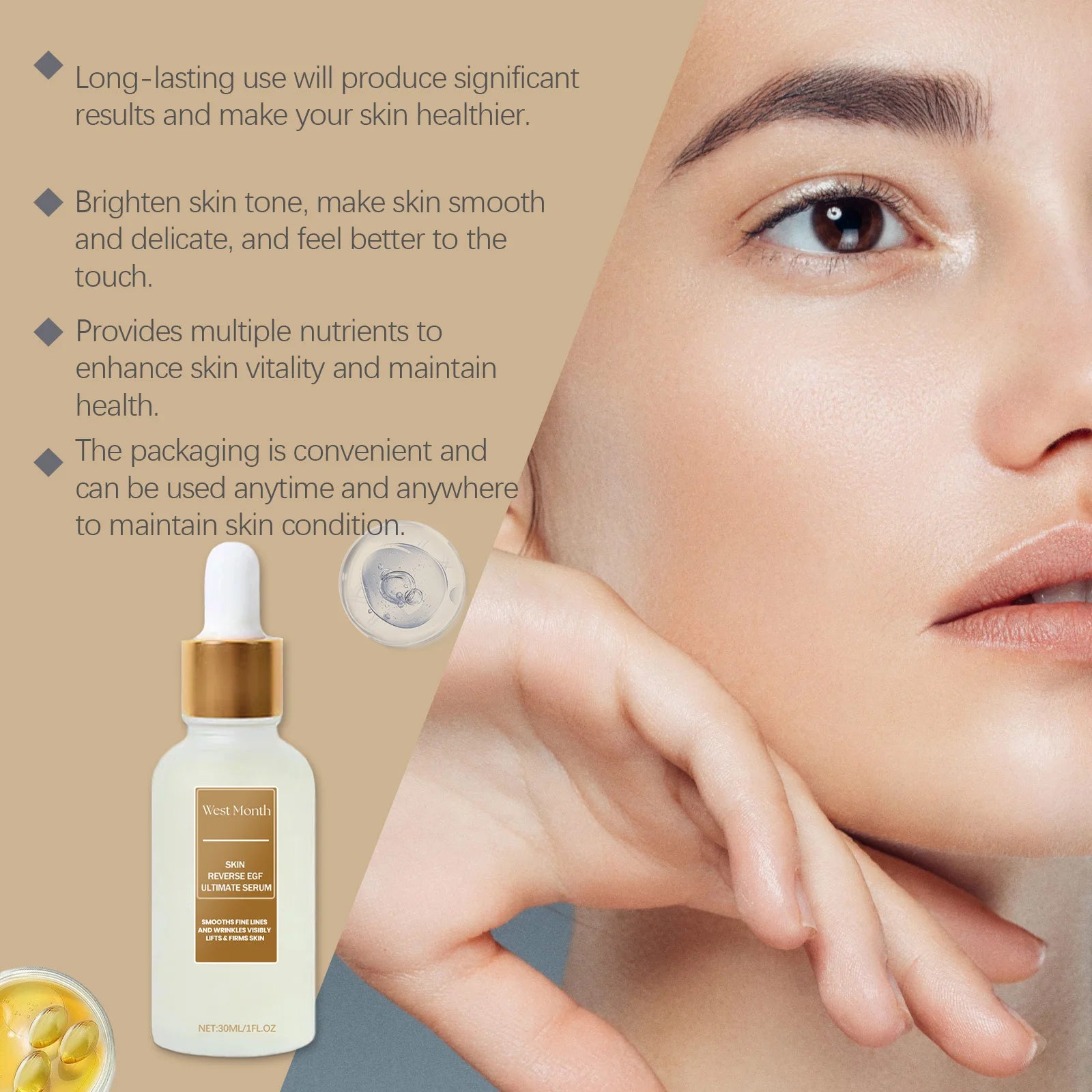 Glycerin Serum Moisturizing Hydrating Anti-wr-inkles Reduce Fine Zpaxo