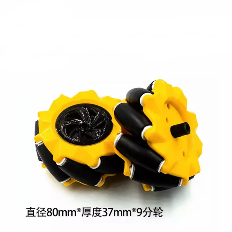 48mm 60mm 80mm 97mm High Hardness Plastic Mecanum Wheel Omni-Directional for TT Motor Smart Robot Car with 6mm hubs Zpaxo