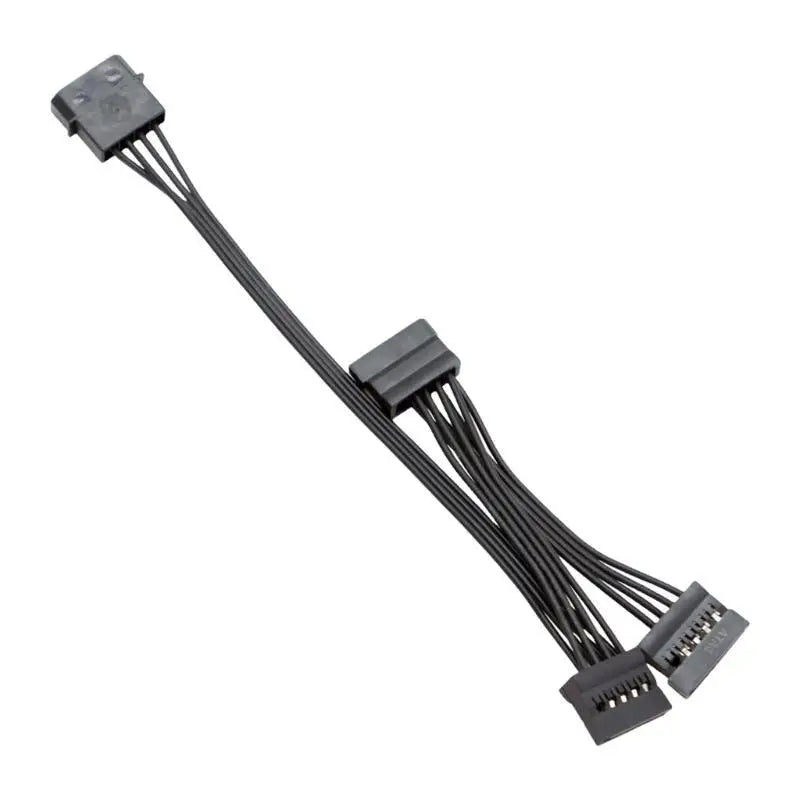 652F 15Pin Male to 3/4/5/6 4Pin Female Power Extension Cable Hard Drive Power Supply Zpaxo