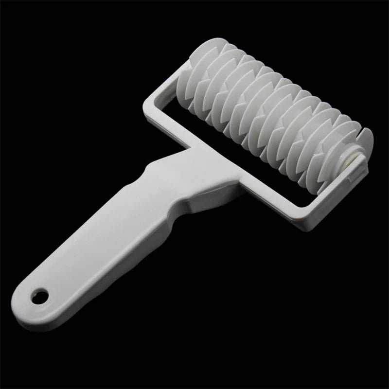 Home Kitchen Baking Tools Pastry Lattice Roller Cutter Pie Pastry Dough Fondant Pizza Cakes Cutter Roller Zpaxo 19.5x12cm
