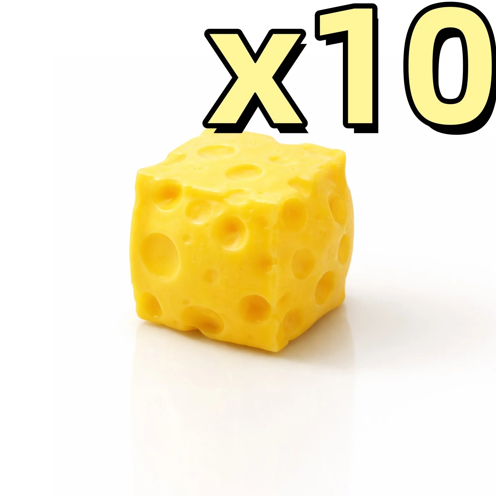 Squishy Cheese Stress Ball Sensory Squeeze Toy Kids & Adults Sensory Squeeze Toy Zpaxo 10pcs
