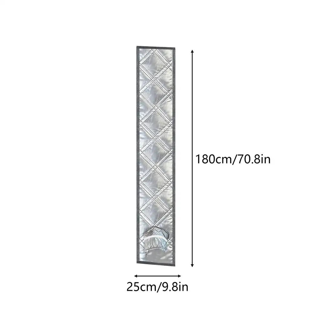 Portable AC Window Sealing Cloth Sunscreen Coating No Drill Mobile Zpaxo 25x180cm