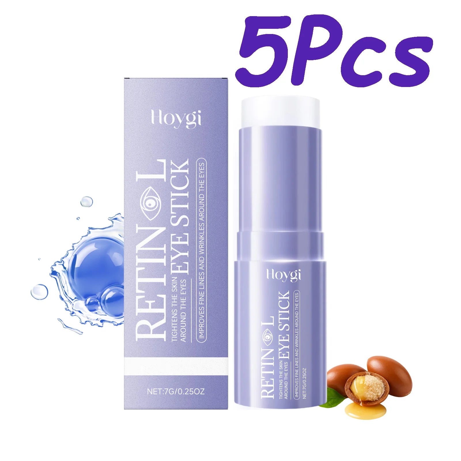 Hoygi Retinol Eye Cream Stick – Dark Circles & Anti-Aging Retinol Eye Cream Stick Zpaxo 5 x 7g Boxed