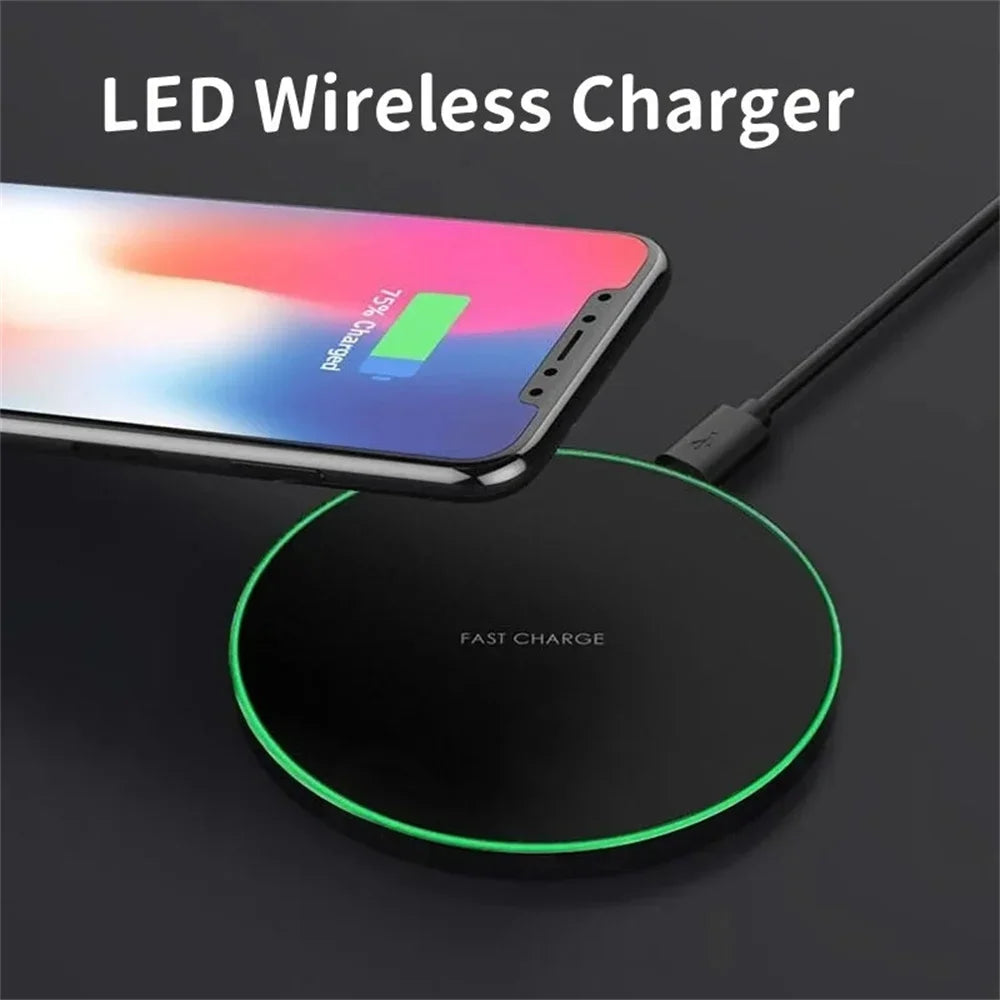 15W Wireless Fast Charging Pad – iPhone & Samsung Compatible Wireless Charging Pad Zpaxo