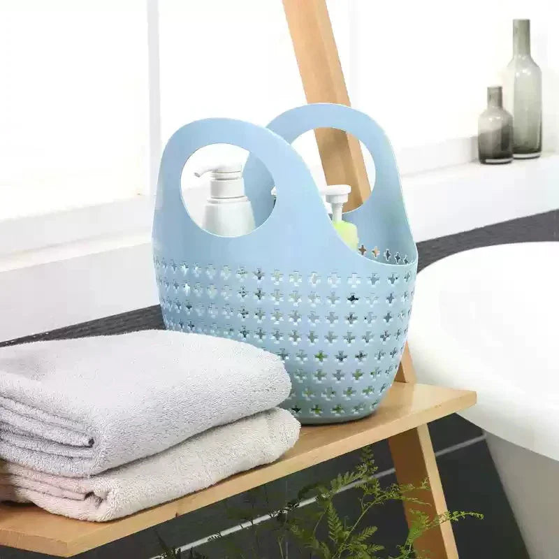 Home Handheld Basket For Bathing Vegetables And Fruits Storage Hollow Out Washbasin Storage Basket Zpaxo