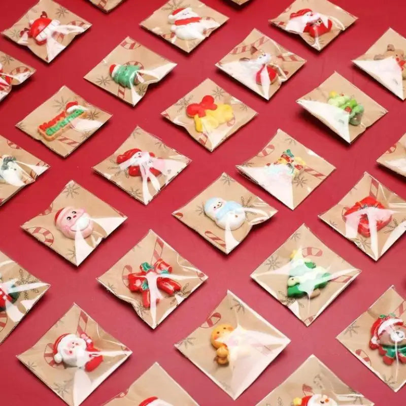 10pcs Mixed Resin Christmas Fridge Magnets, Santa Claus, Snowman, Christmas Tree Decorations In Various Styles For Gift Zpaxo