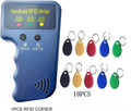 125kHz TM Copier RFID Card Reader Copier Duplicator Key Writer Cloner Handheld RFID Writer for T5577 EM4305 CET5200 Zpaxo 10 Color keys