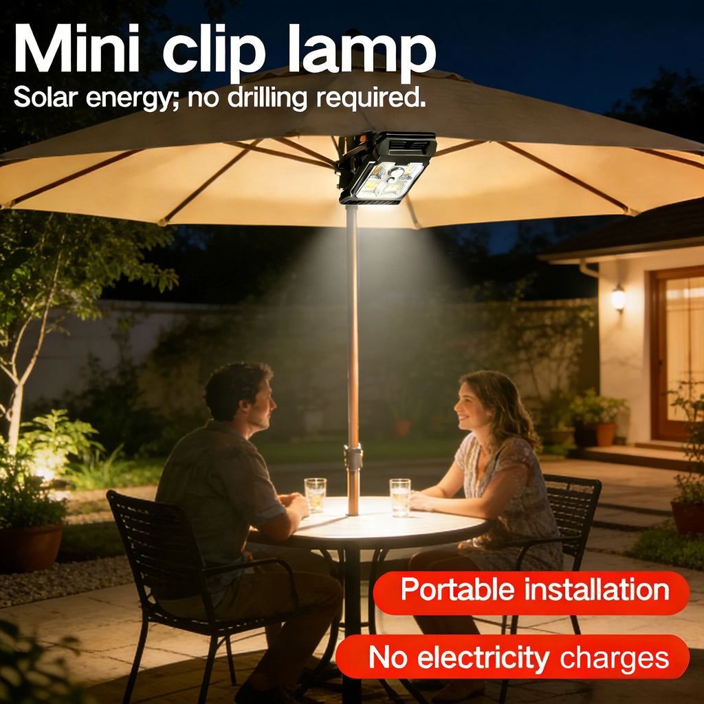 Solar Sensor Motion Light Clip Lawn Waterproof Work 3 Modes Outdoor Zpaxo