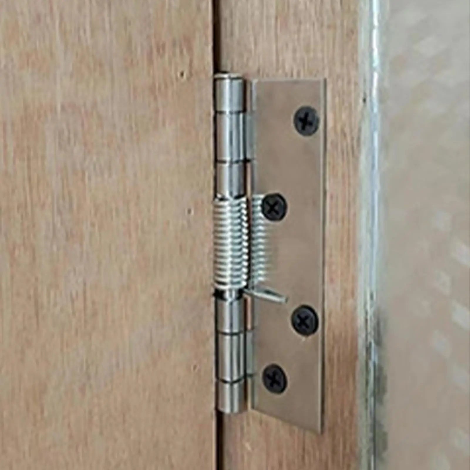 Spring Door Hinge Stainless Steel Strong Load-Bearing Capacity Adjustable Door Hinges for Interior Cabinet Wardrobe Adjustable Zpaxo