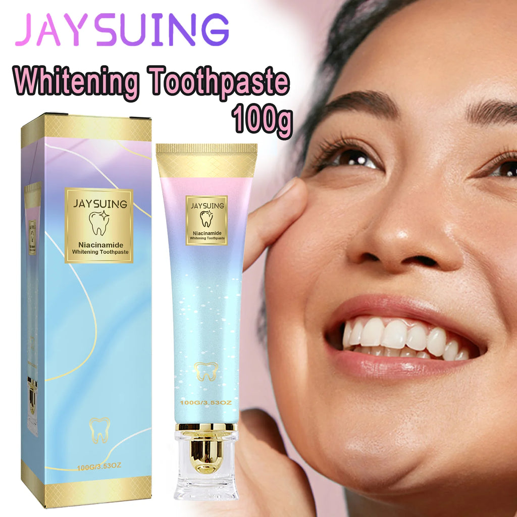 100g Whitening Toothpaste for Teeth Stain Removal Plaque Cleaner Yellow Teeth Whitener Fresh Breath Gum Care Fights Plaque Zpaxo