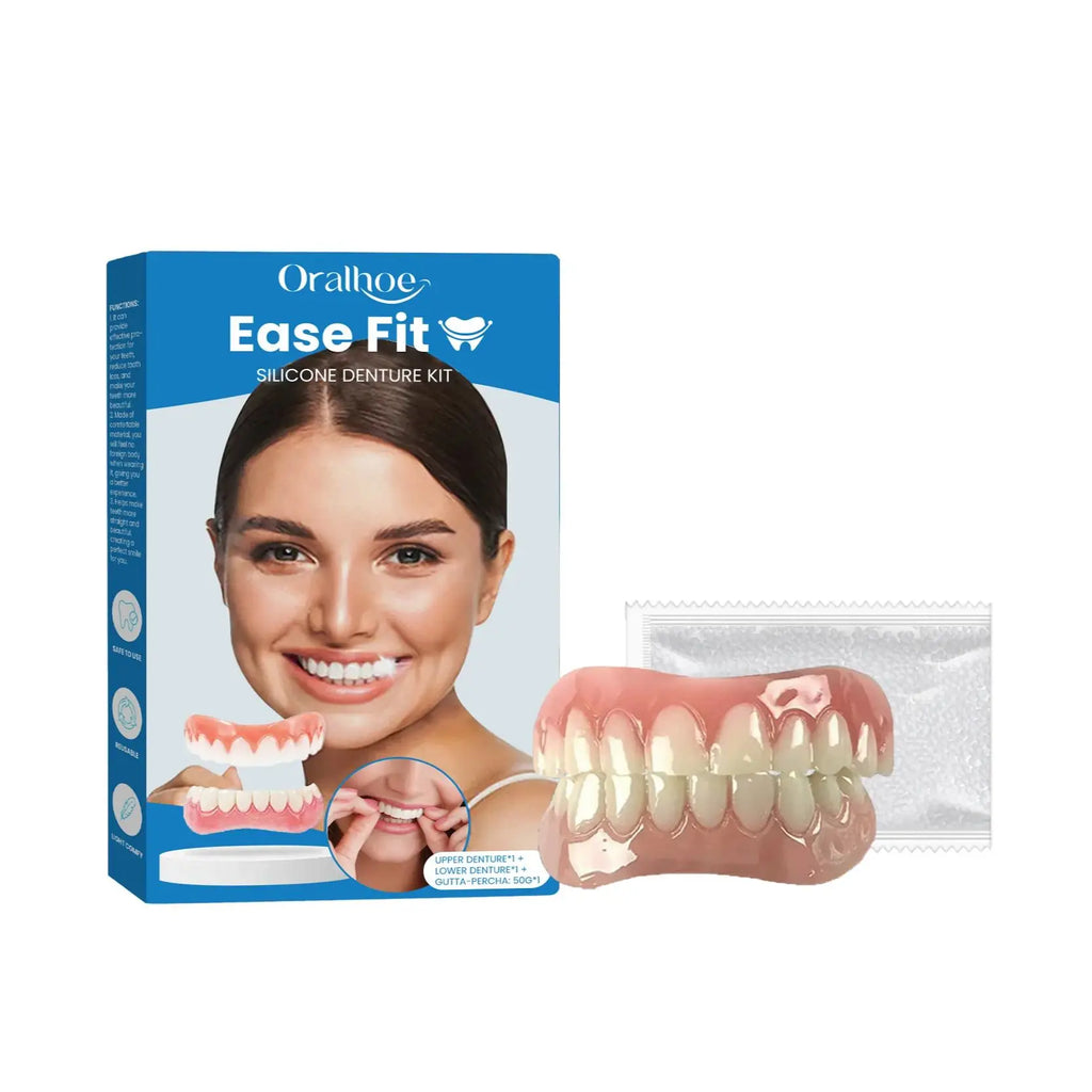 Snap-On Veneers Smile Kit – Seamless Fake Teeth Whitening Cosmetic Veneers Kit Zpaxo 1set boxed