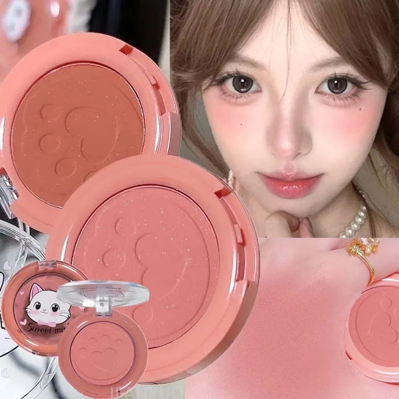 Three Dimensional Relief Blush Natural Tender Delicate Makeup Peach