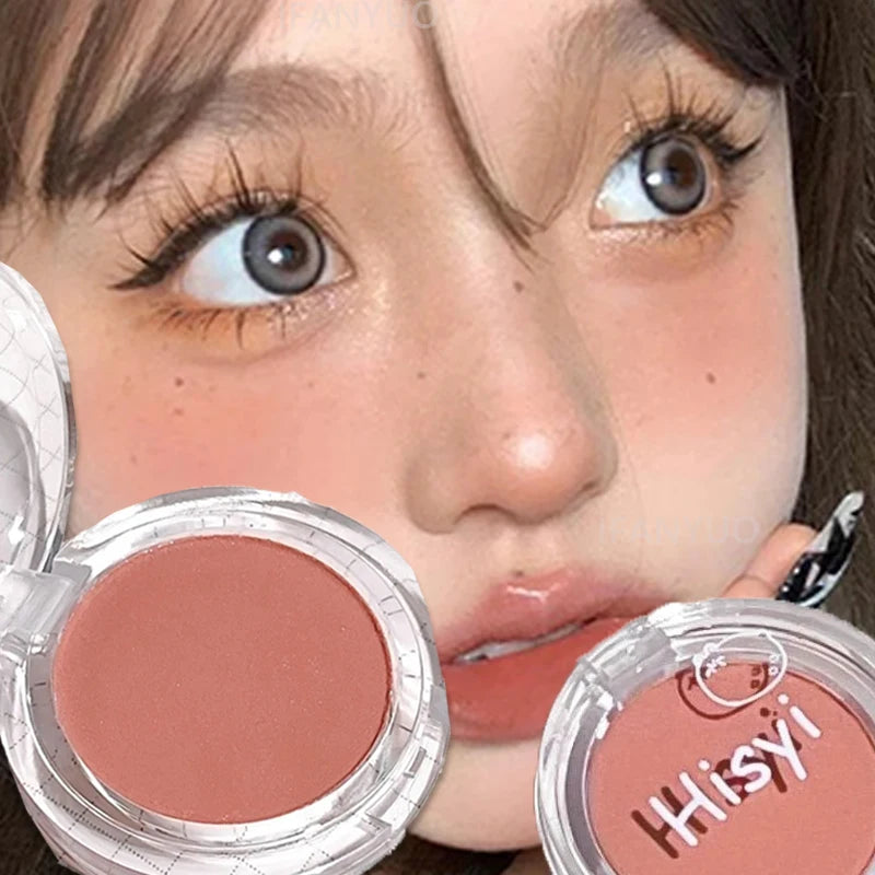Monochrome Blush Palette Rose Orange Soft Blusher Powder Natural Cheek Color Face Makeup Matte Girl Rouge Contour Shadow Palette Zpaxo