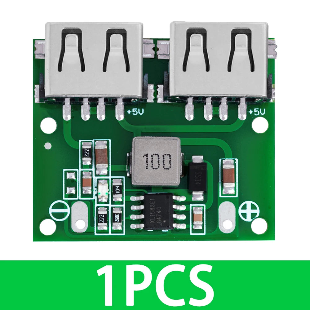 6-26V to 5V 3A DC-DC Step-Down Buck Module – Dual USB Car Charger Voltage Regulator for Vehicle & DIY Projects (9V/12V/24V Comp Zpaxo 1PCS