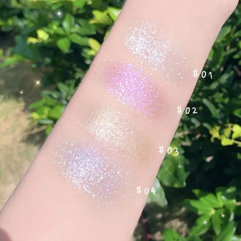 Diamond Highlighter Palette Glitter Glossy Pearlescent Shiny