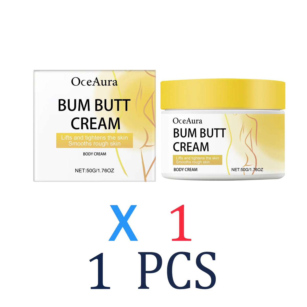 Butt Lift Cream Firming & Hydrating Cream for Buttocks Anti-Cellulite Treatment Tightening Smoothing Cream with Collagen Retinol Zpaxo 1 Pcs