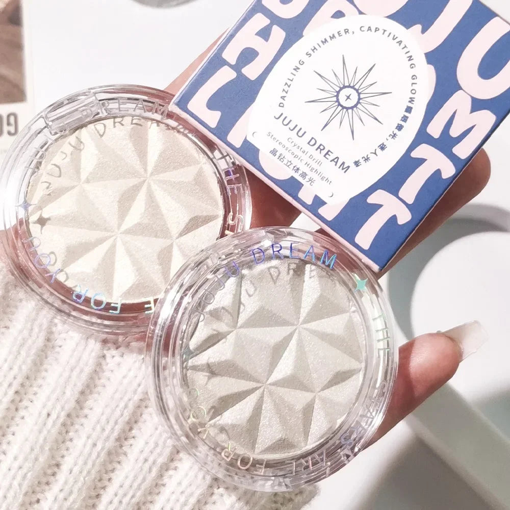 Shimmer Glow Highlighter – 2-Color Palette for Radiant Skin, Brighten & Contour, Festival & Party Makeup, Long-Lasting Shine Zpaxo