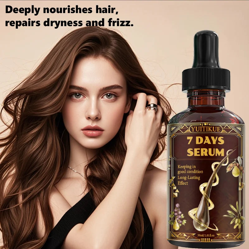YUITIKUE 7-Day Hair Care Essence – Nourish Dry Dull Hair Hair Care Essence Zpaxo
