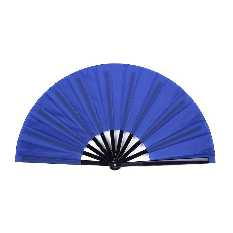 1 Kung Fu Fan Folding Martial Arts Double Sided Plastic Chinese Sound