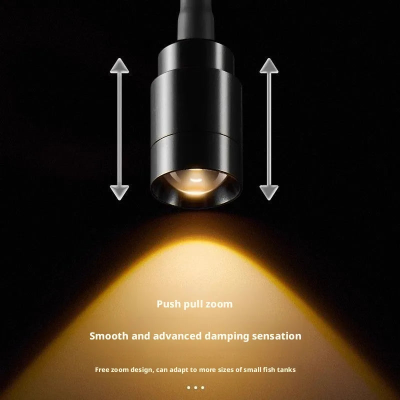 SHINEKNOT Aquarium Clip-On LED Spotlight | Adjustable Focus Tank Light