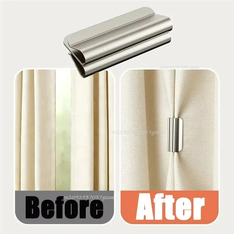 Curtain Magnetic Holder Detachable Magnetic Clip Curtain Magnetic Clip Suitable for Living Room and Bedroom Curtains Zpaxo