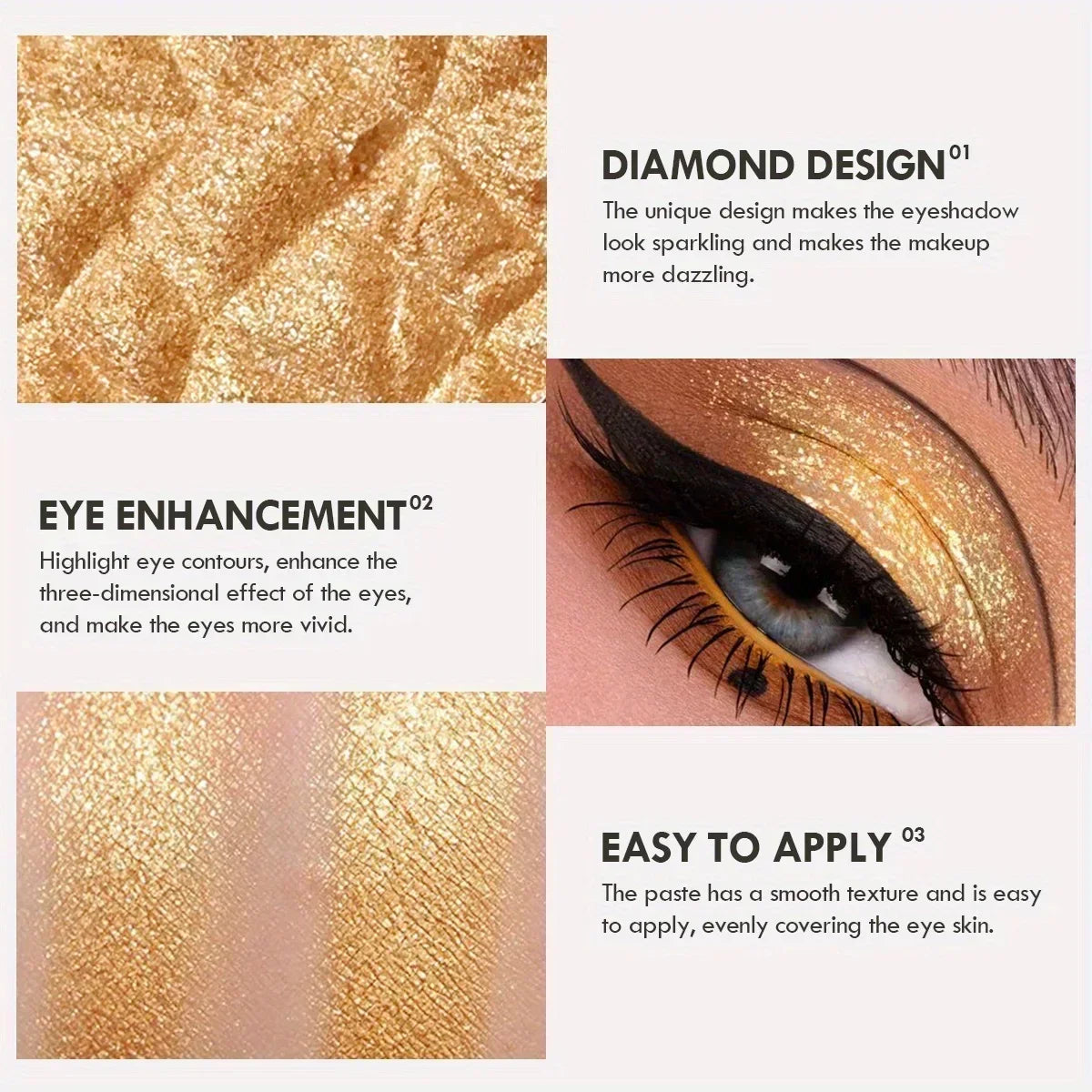 Monochrome Nude Highlights Eye Shadow Mud Mashed Potato Bright Mirror Crystal White Pearl Light Glitter Eyeshadow Palette Zpaxo