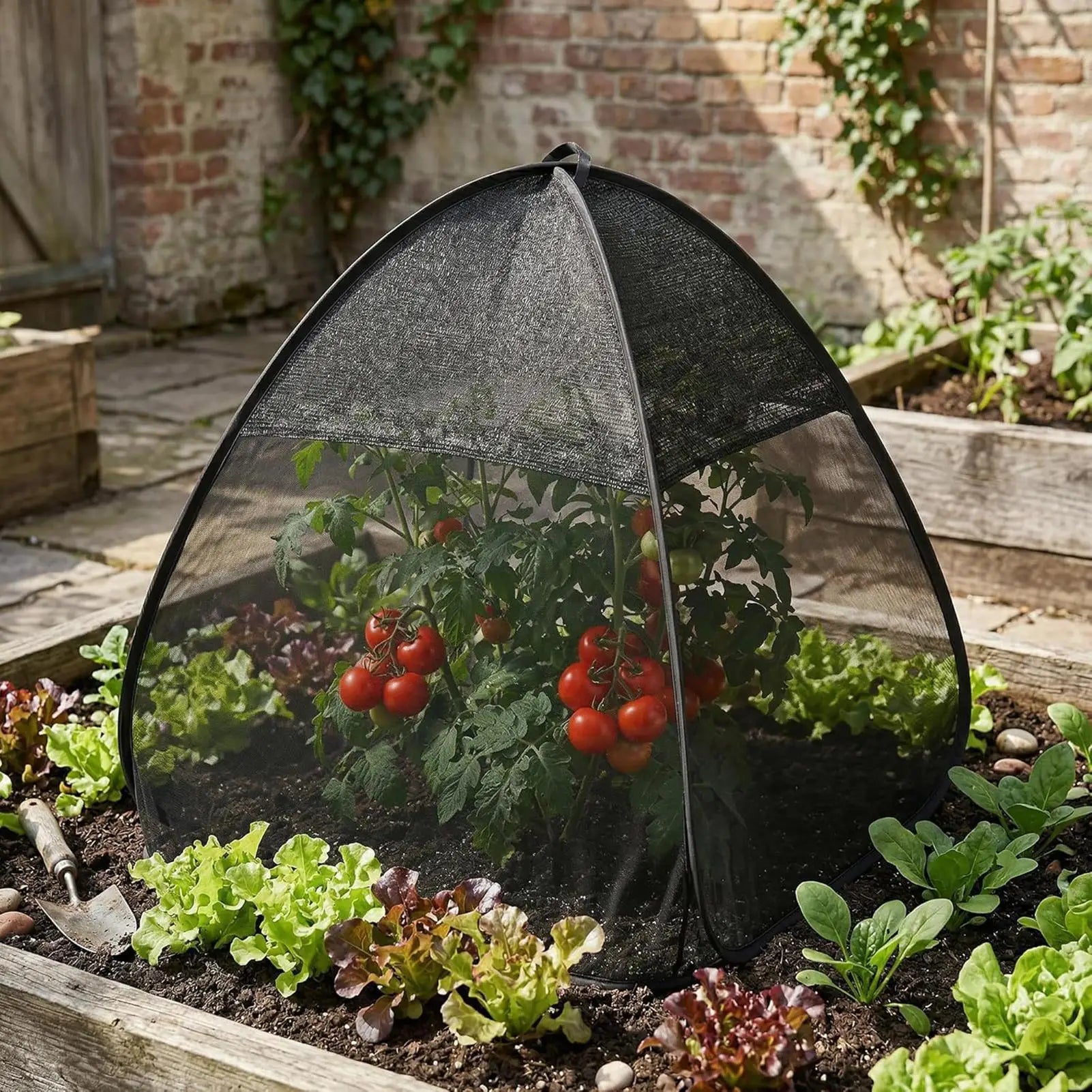 Shade Tent for Plants Pop Design Mesh Awning Tent Outdoor Plant Shade Bird Barrier for Garden Patio Cage Outdoor Backyard Zpaxo