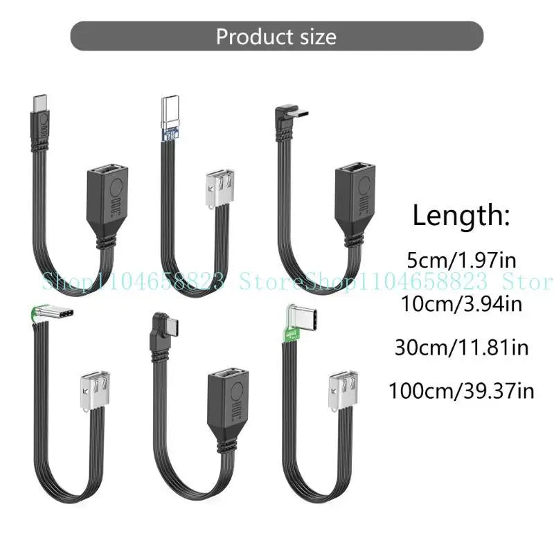 USB C to USB 2.0 Adapter USB Adapter OTG Cable Connector USB C Male to USB Female OTG Cable for Laptop Computer Tablet Zpaxo