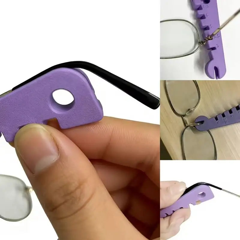 2pcs Eyeglass Leg & Nose Pad Tool – Sturdy Frame Adjuster, Stylish Home Accessory for Glasses Care Zpaxo