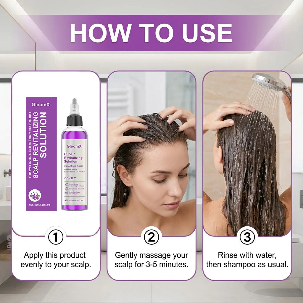 GleamXi Scalp Cleansing Shampoo – Dandruff & Oil Control Scalp Care Shampoo Zpaxo