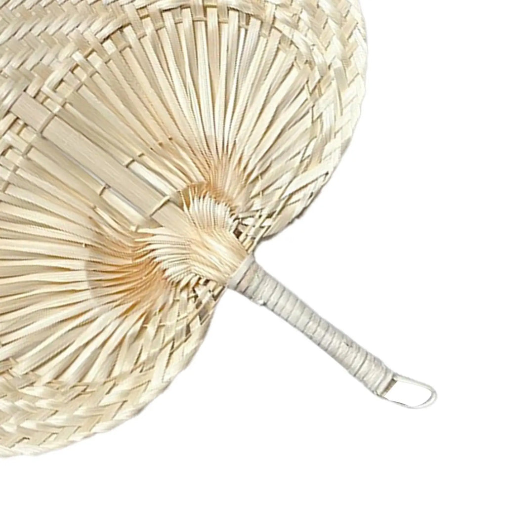Hand Woven Fan Handmade Rustic Cooling Supplies Palm Leaves Manual