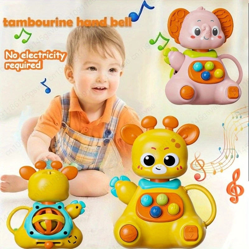 Dutora Baby Rattle Toy – Elephant & Deer ABS Plastic, Ages 0–3 Baby Rattle Toy Zpaxo