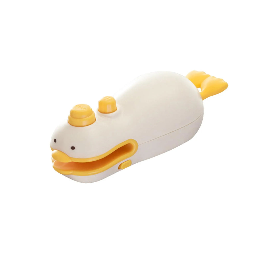 Household Portable Mini Bag Sealer Cute Duck Design 1 Chip Cutter Usb