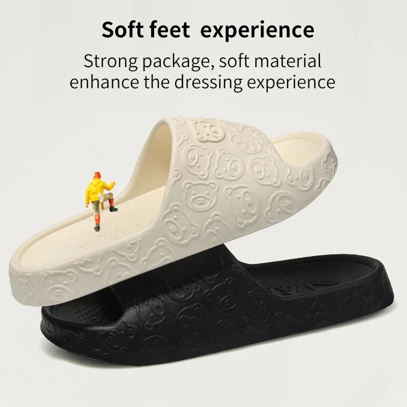 2025 Bathroom Girl Indoor Home Slippers Woman Non-slip Female Outer