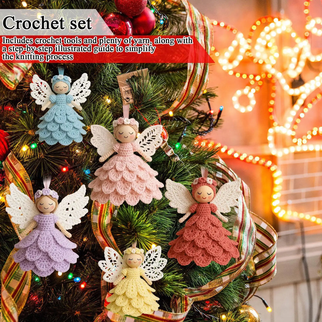 Beginner Crochet Angel Doll Ornament DIY Craft Adults Teens Christmas