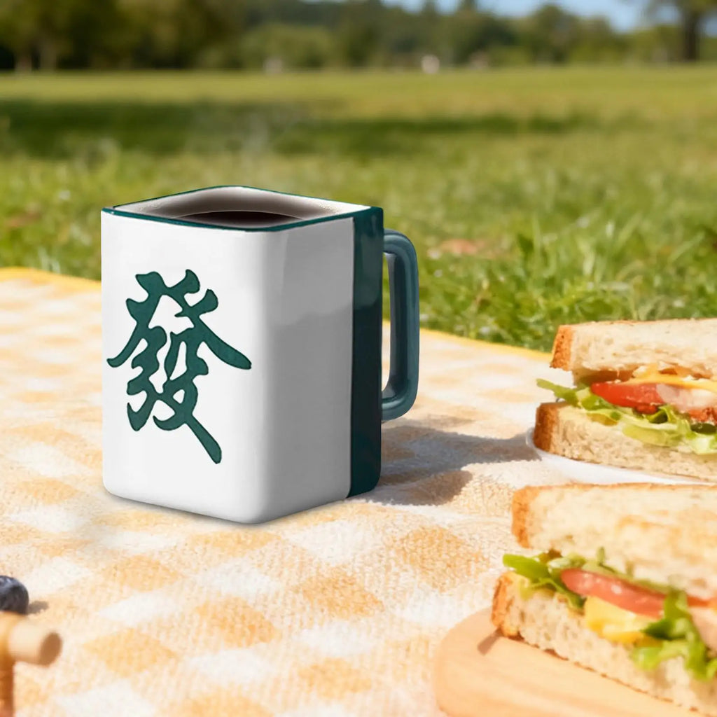 Ceramic Coffee Mug Mahjong Water Cup Novelty Mugs Women Men Family