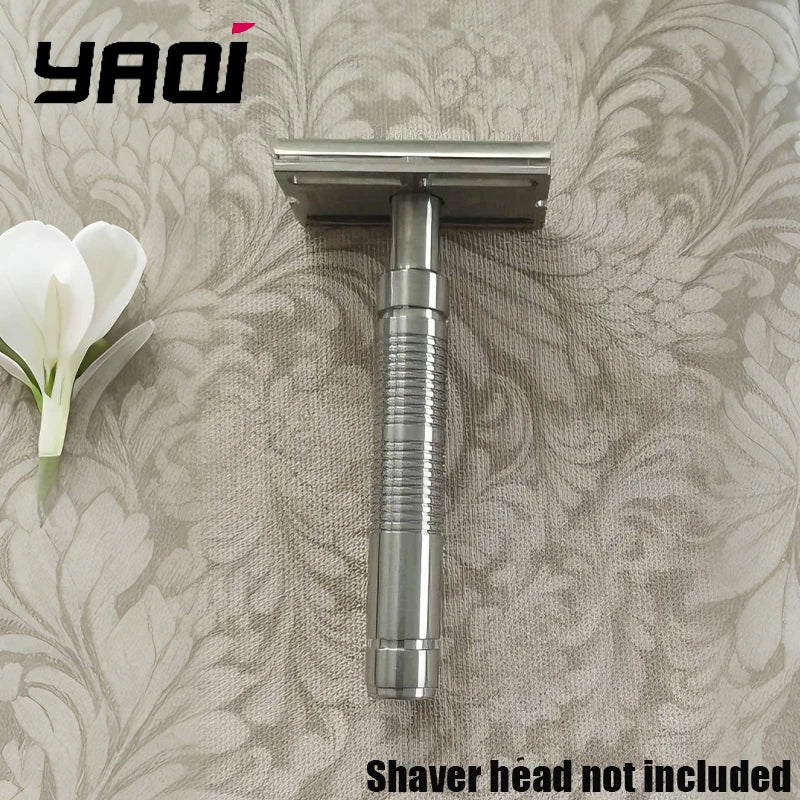 YAQI 316 Stainless Steel Safety Razor Handle – 82mm Men's Safety Razor Handle Zpaxo