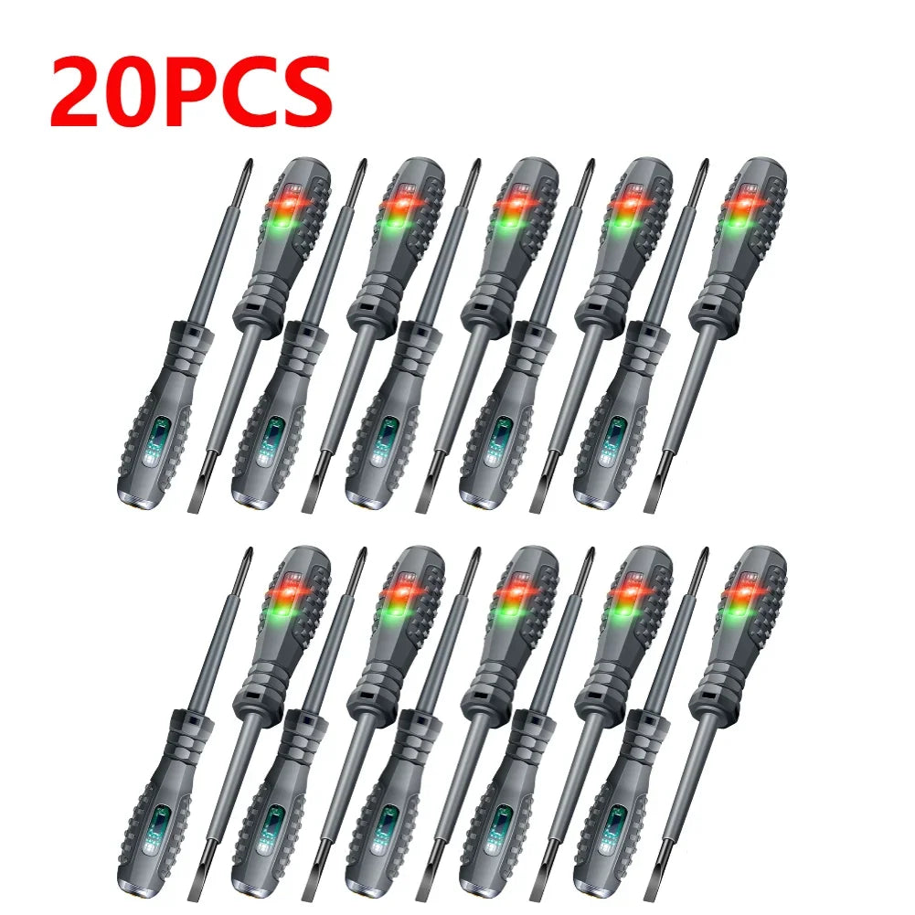 ANENG B05 Word/cross Screwdrivers Indicator Meter Electric Pen Insulated Electrician Highlight Pocket Tester Pen Tools 2-20pcs Zpaxo 20PCS