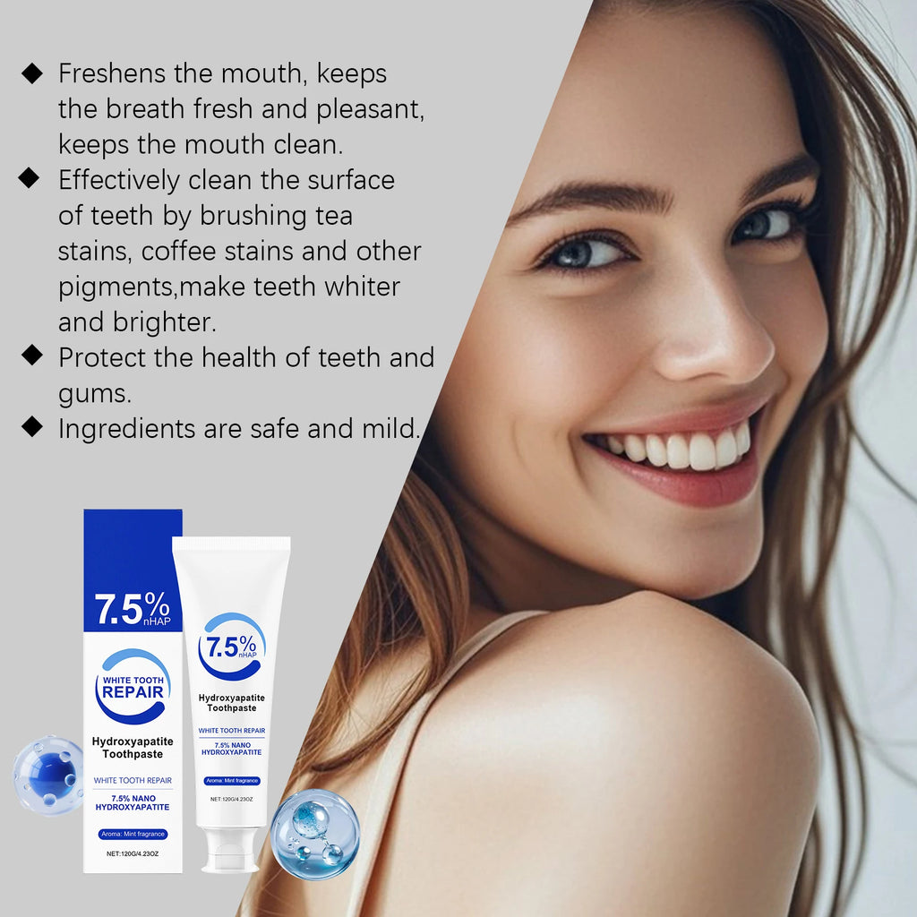 Whitening Care Gentle Cleaning Stain Removal Fresh Breath Teeth Care Daily Oral Hygiene Brightening Natural Teeth Toothpaste Zpaxo