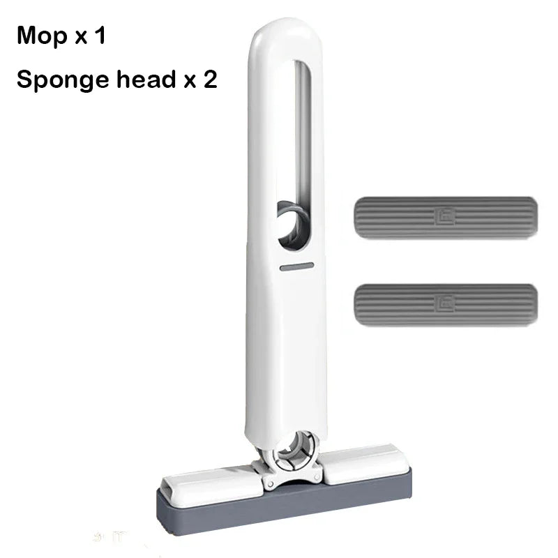 Handheld Mop Multifunctional Small Desktop Mop Handheld Hands-free Washing Sponge Kitchen Hands Free Sponge Absorbs Water Mop Zpaxo 1 Mop-2 Sponge