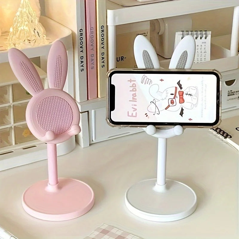 Telescopic Cartoon Rabbit Phone Stand Adjustable Tablet Flexible