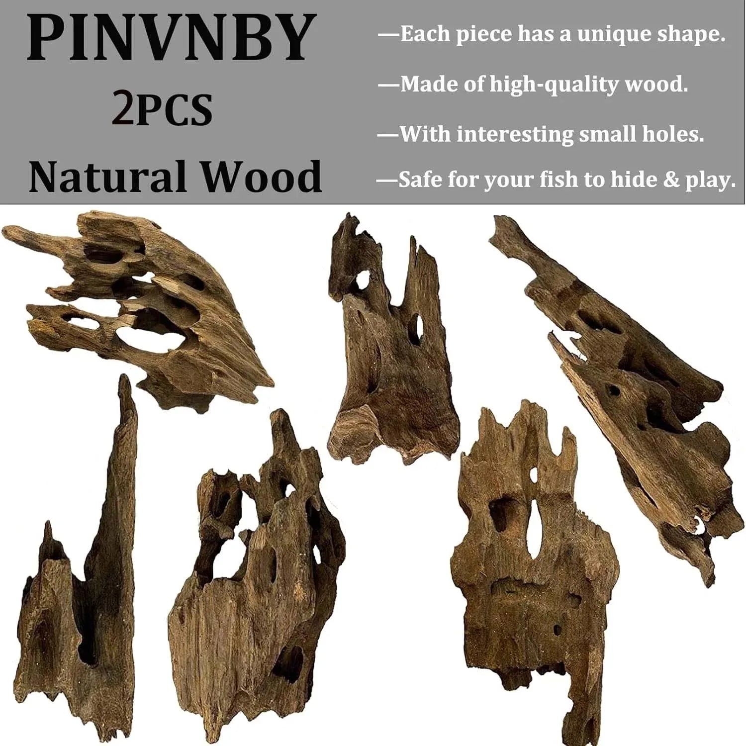 Natural Driftwood Aquarium Decoration – Porous Fish Tank Wood Aquarium Driftwood Zpaxo