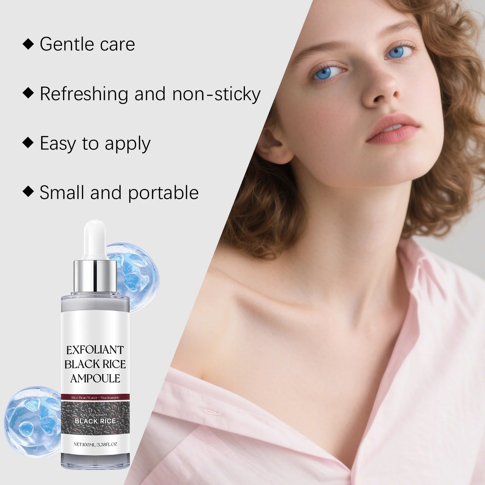 Black Rice Face Exfoliating Essence – Smooth & Brighten Skin 100ml Facial Exfoliating Essence Zpaxo