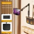 Foldable Rotatable Phone Holder Stand for Bedside, Clip-in Lazy Reading Large Tablet Mount, Mobile Live Streaming Bed Stand Zpaxo SJZJ-B