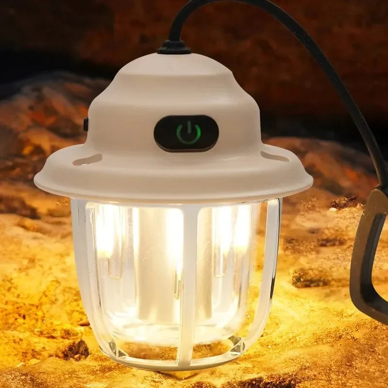 ESMARTER LED Camping Lantern – 1200mAh Retro Hanging Tent Lamp