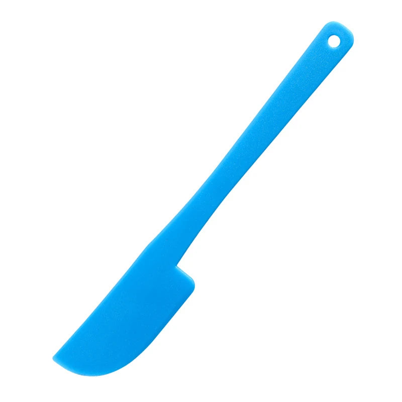 Silicone Batter Spatula Cake Tool Pastry Long Bottle Scraper Jam Zpaxo Blue
